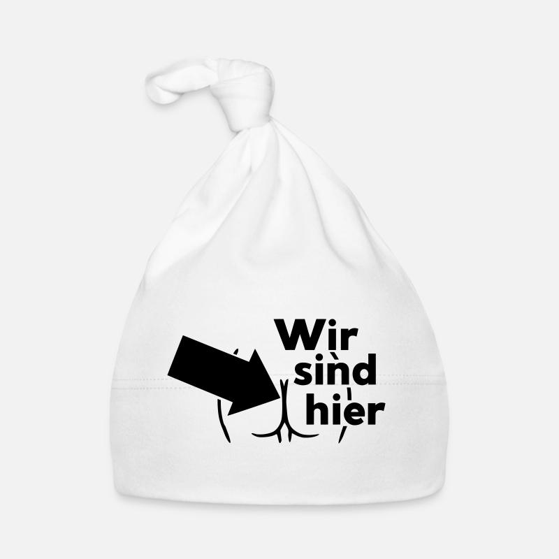 We are here Organic Baby Cap