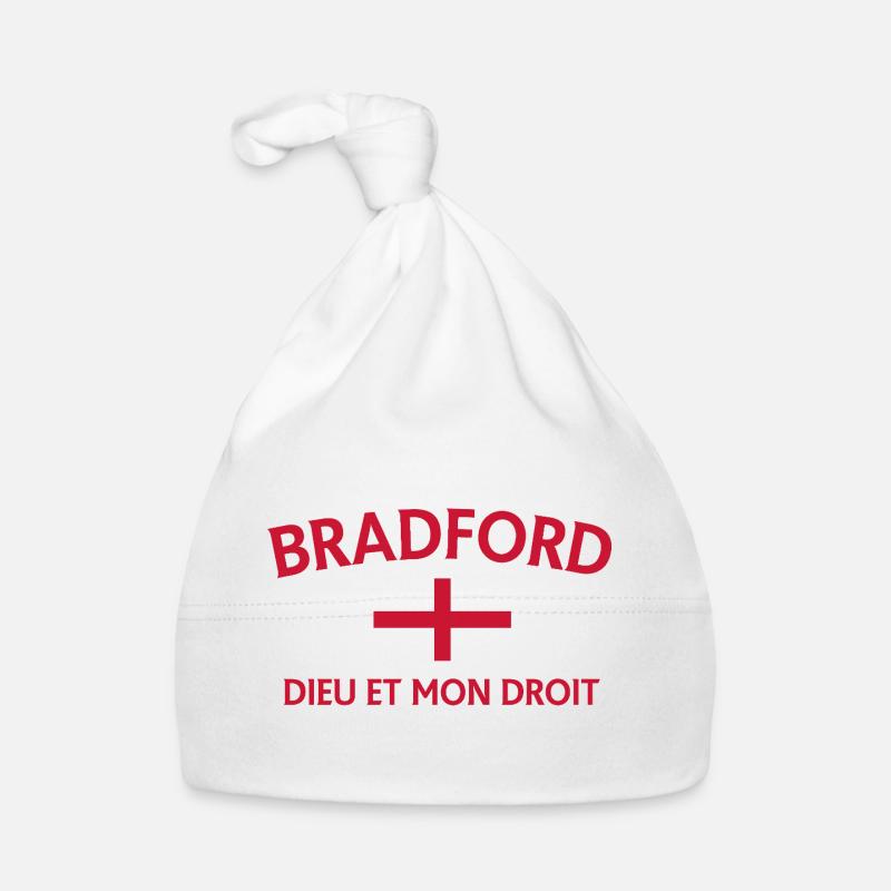 Bradford England Flag DDM Design Organic Baby Cap