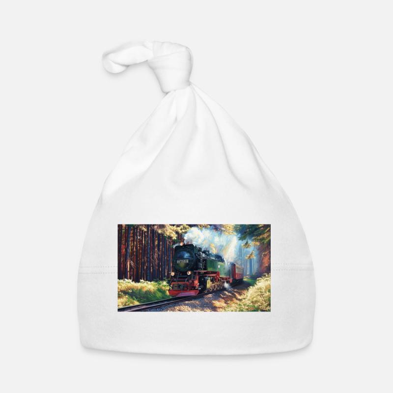 Brocken Wald Dampf Baby Bio-Mütze