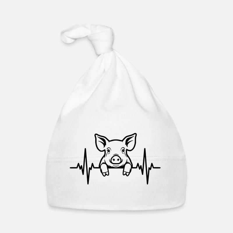 Battement de cœur de cochon – Doux Porcelet Bonnet bio Bébé