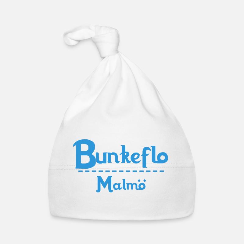 Centrum Malmö – Blue Text Design Organic Baby Cap