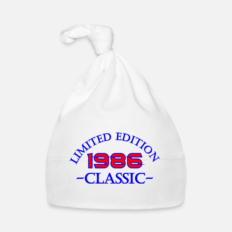 Édition limitée classique 1986 - Bonnet bio Bébé - blanc