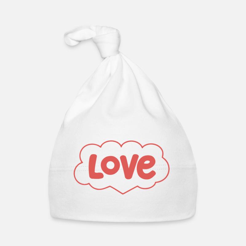 Liebe in Rosy Cloud Baby Bio-Mütze