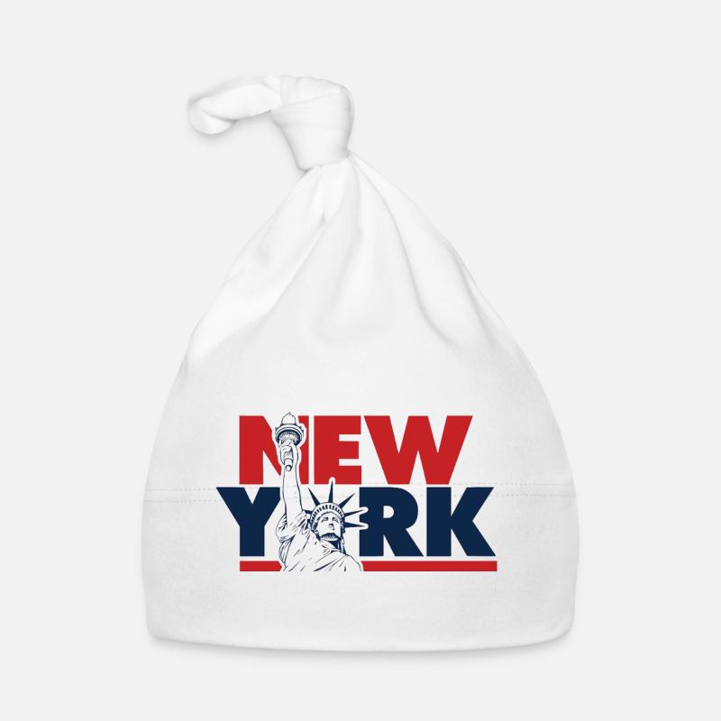 Graphique de la liberté de New York Bonnet bio Bébé