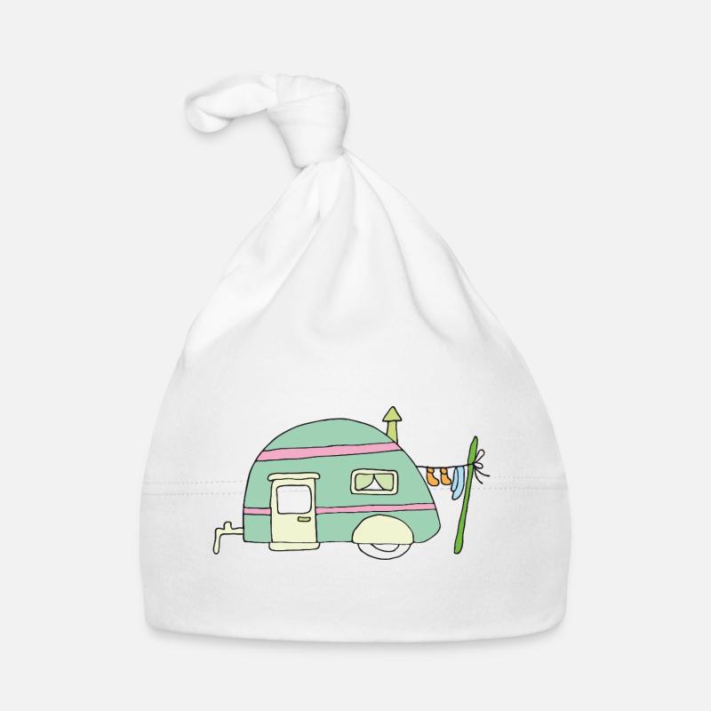 Pastell Camper Traum Baby Bio-Mütze