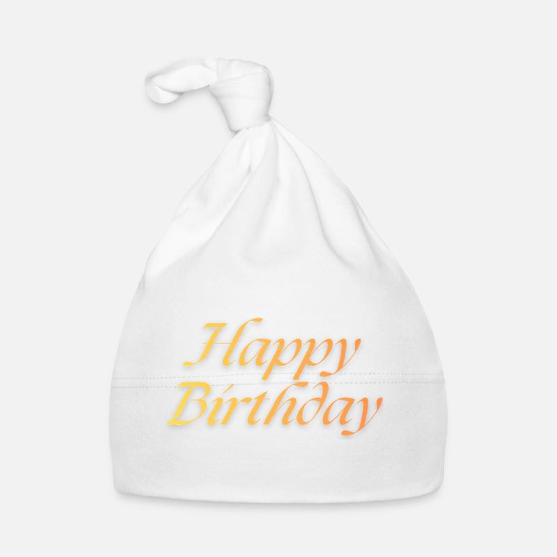 Happy Birthday Organic Baby Cap