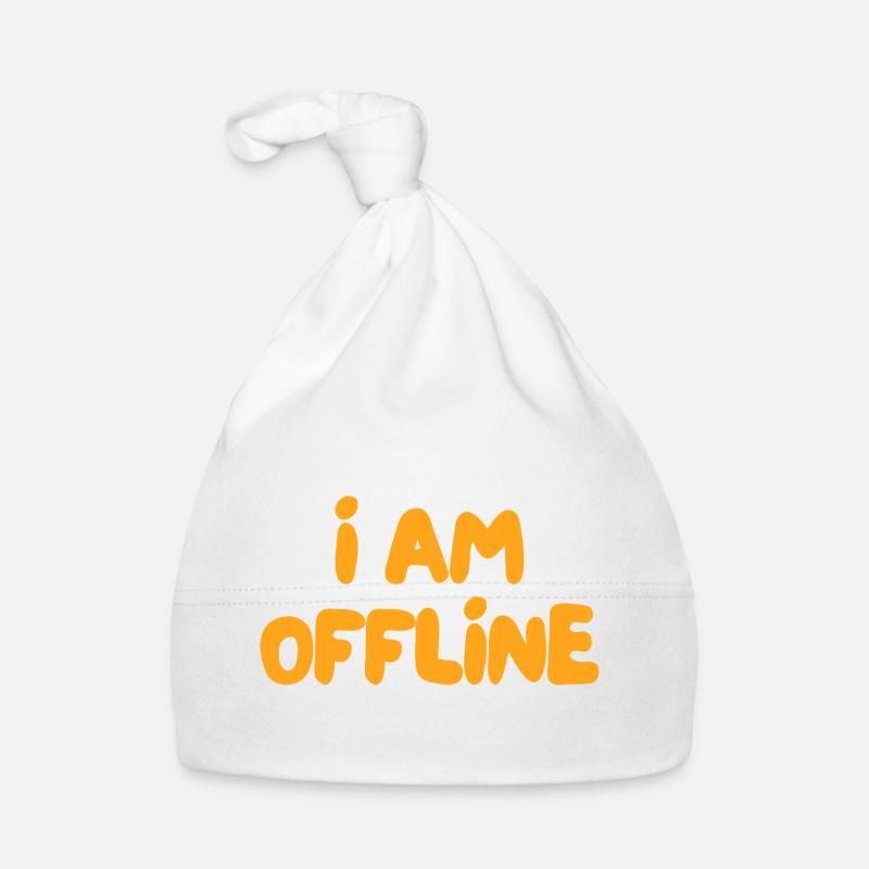 Ich bin offline Baby Bio-Mütze