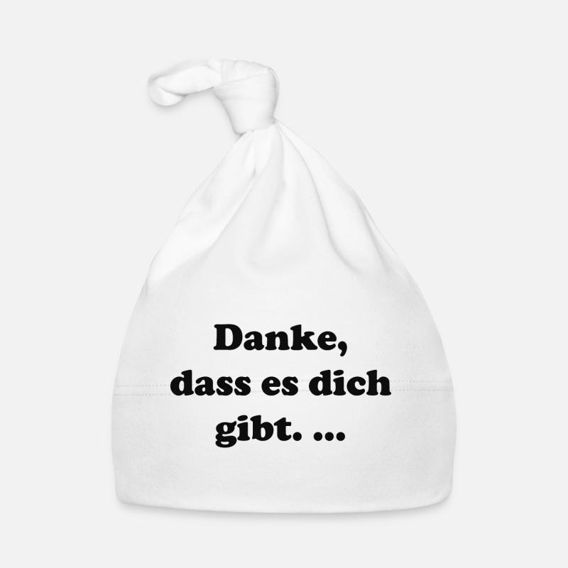 Danke dass es dich gibt Typografie Baby Bio-Mütze