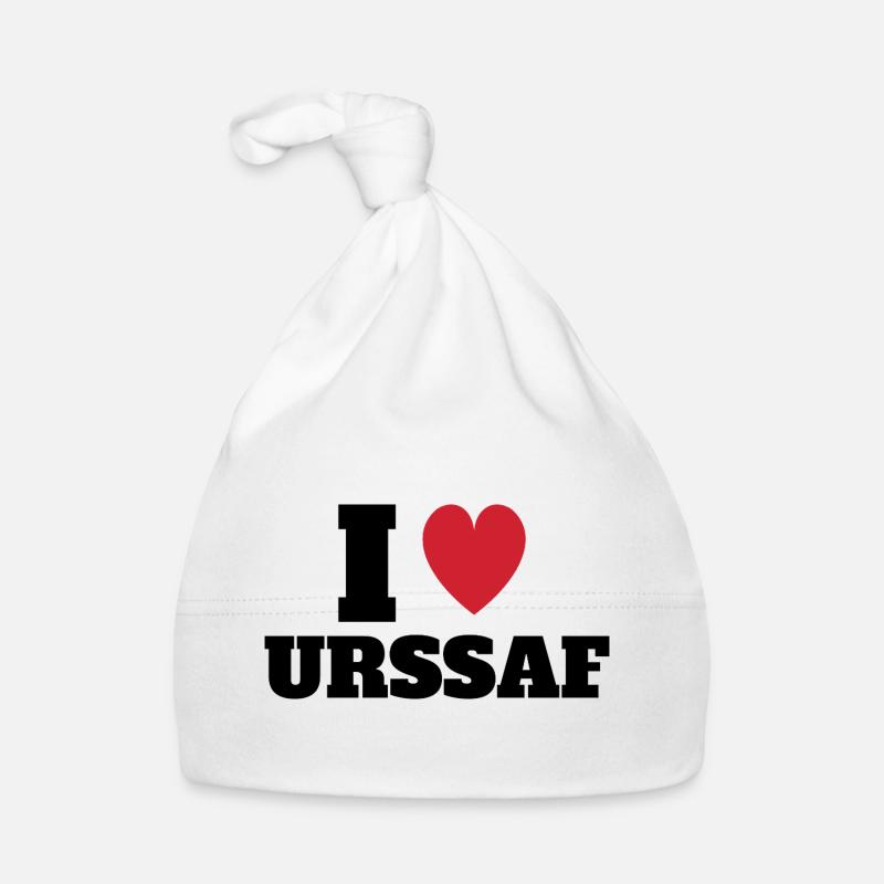 I Love URSSAF Bonnet bio Bébé