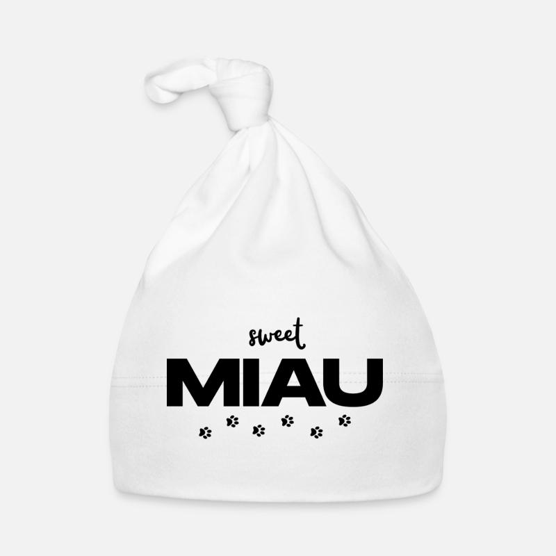 MIAU – Das süße Katzen Statement Baby Bio-Mütze