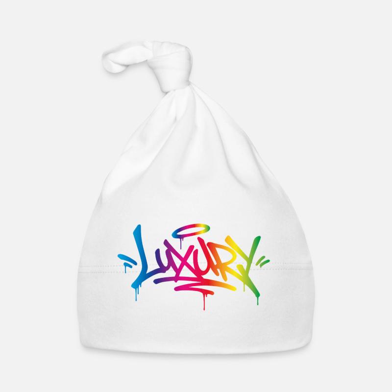 Art urbain de graffiti arc-en-ciel de luxe Bonnet bio Bébé