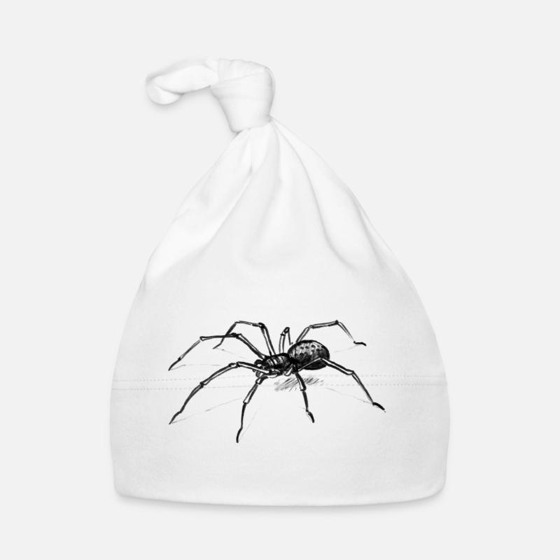 Dunkle Spinne Illustration Tier - lllustration Baby Bio-Mütze