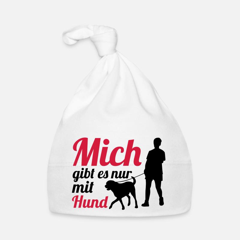 Mich Gibt Es Nur Mit Hund Baby Bio-Mütze