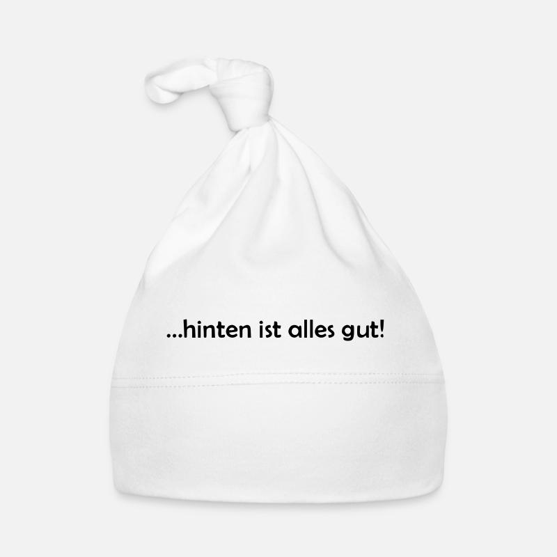 ... hinten ist alles gut Baby Bio-Mütze