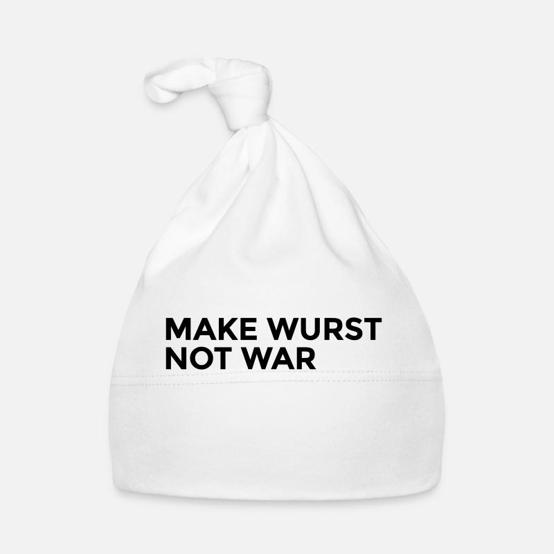 make wurst not war Bonnet bio Bébé