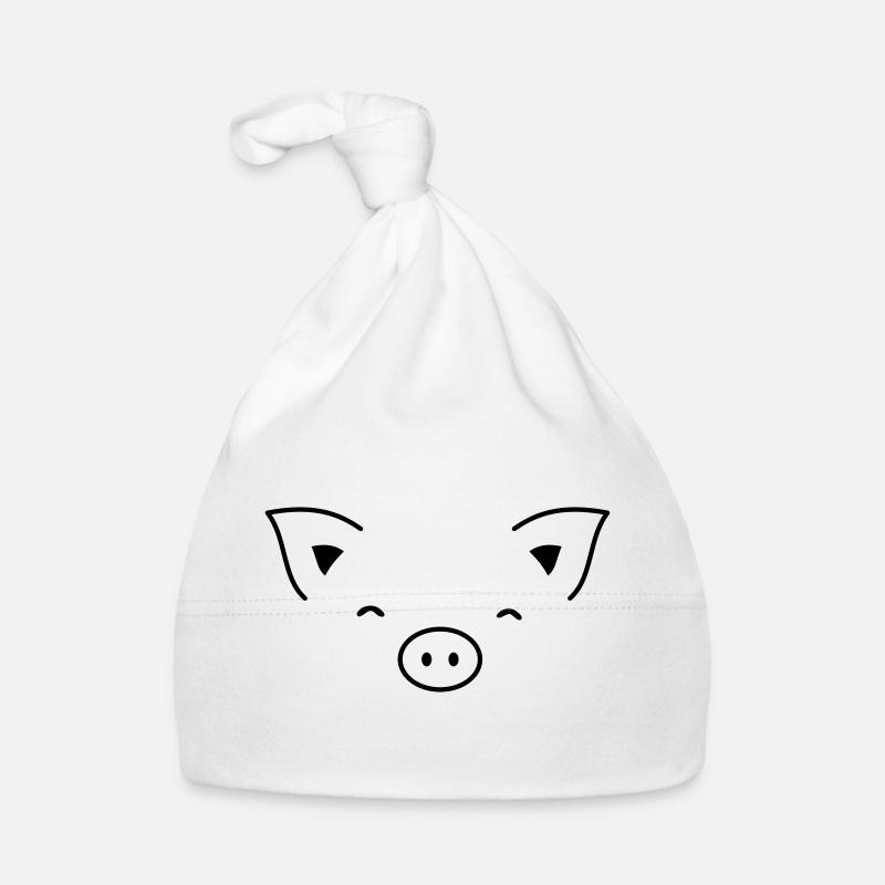 Schwein Sau Schweinchen Ferkel Eber I Geschenkidee Baby Bio-Mütze