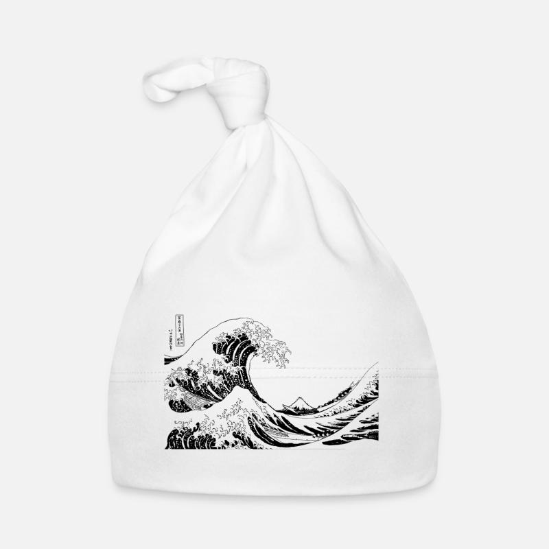 Wave graphic Organic Baby Cap