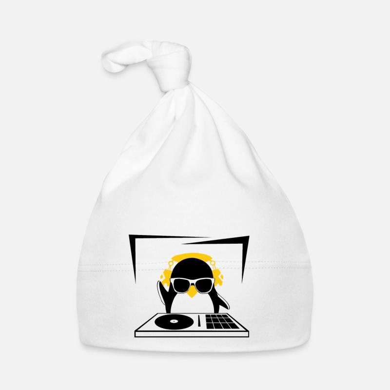 pingouin - Bonnet bio Bébé - blanc