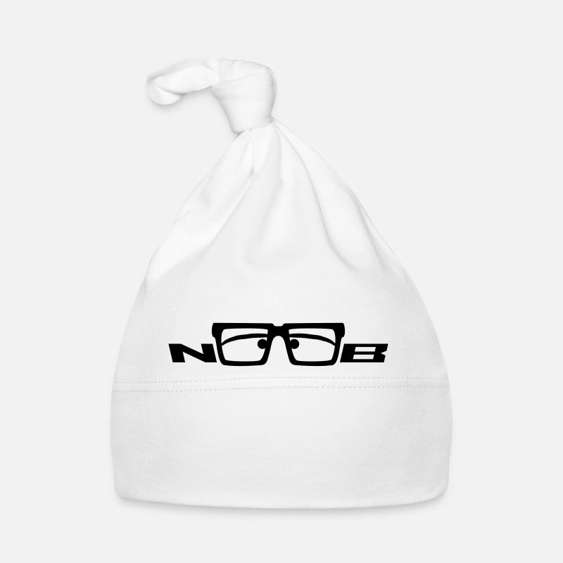 Noob Comic Nerd Glasses Facebook Organic Baby Cap