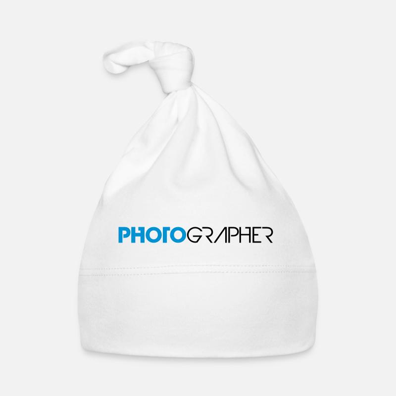 Cool Text Design Photographer Organic Baby Cap