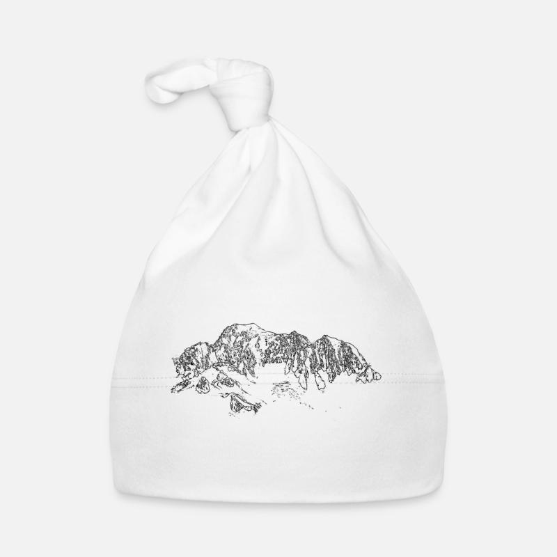 Mont Blanc - Bonnet bio Bébé - blanc