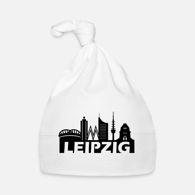 Leipzig skyline Organic Baby Cap