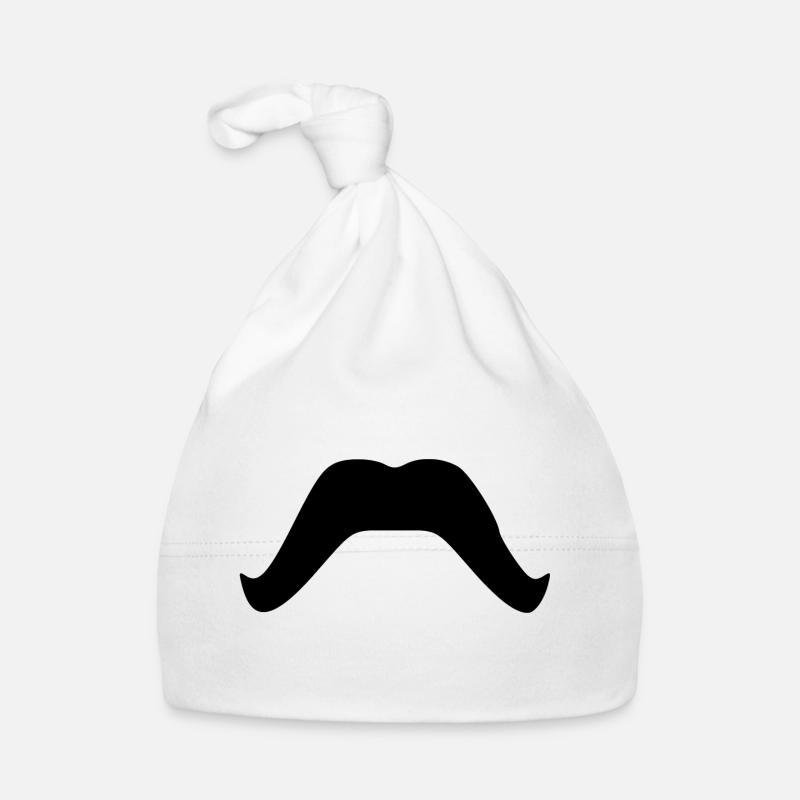Schnurrbart. Bart. Schnauzbart Baby Bio-Mütze