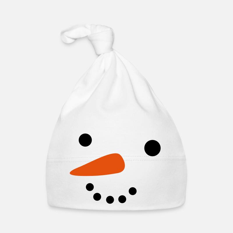Schneemann Baby Bio-Mütze