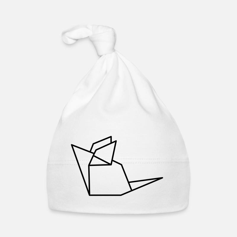 Maus Mäuschen Origami Baby Bio-Mütze