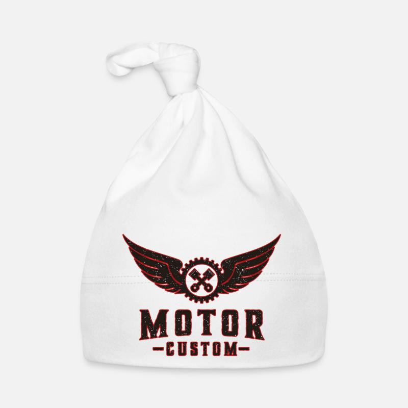 custom motor Baby Bio-Mütze
