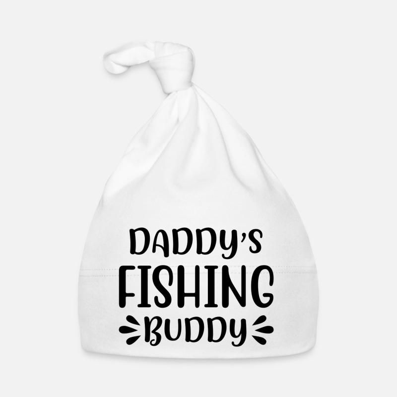 Daddys Fishing Buddy 01 - Bonnet bio Bébé - blanc