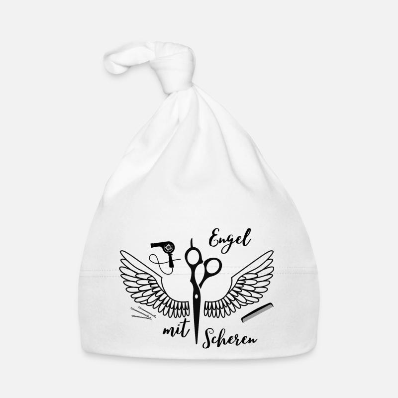 Engel mit Scheren Baby Bio-Mütze