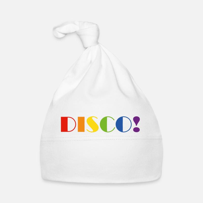 Texte arc-en-ciel DISCO Bonnet bio Bébé