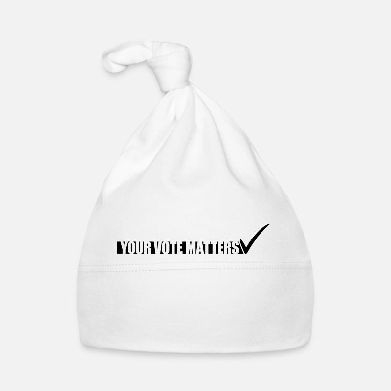 your vote matters quote Organic Baby Cap