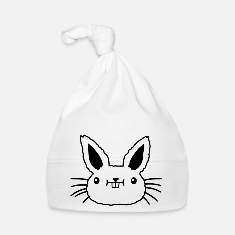Face little kawaii rabbit Organic Baby Cap