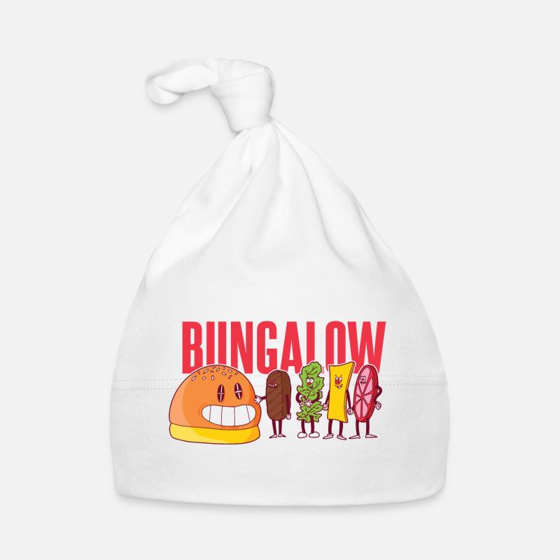 Bungalow burger komponenten Bungalow burger kompon - Baby Bio-Mütze - Weiß