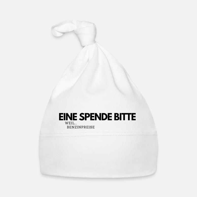 Eine Spende bitte Baby Bio-Mütze