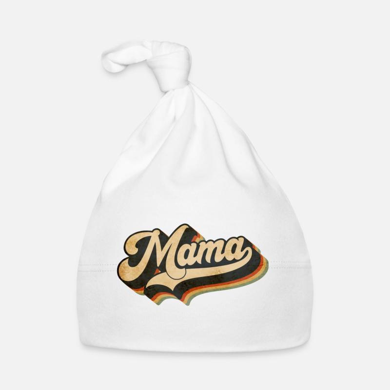 Mama Retro Love Muttertag Baby Bio-Mütze