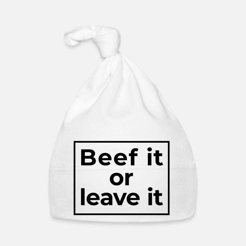 beef it or leave it Baby Bio-Mütze