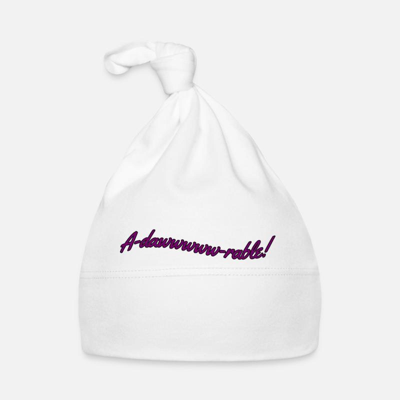 Adawwwrable - Bonnet bio Bébé - blanc