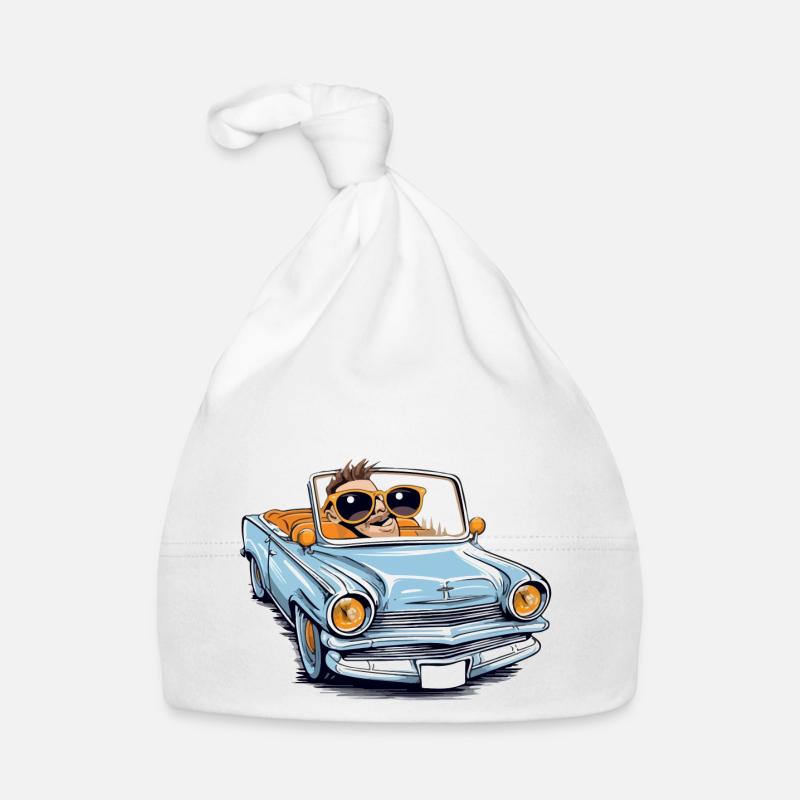 Marc en cabriolet Bonnet bio Bébé