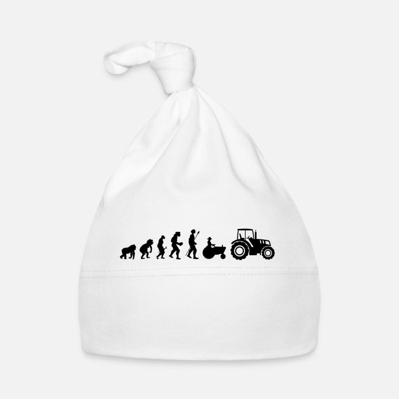 Evolution des Traktors Baby Bio-Mütze