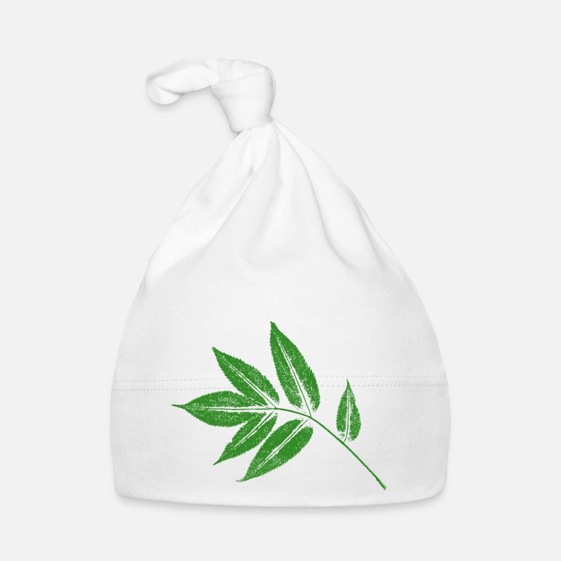 Blatt Esche - Eschenblatt BOTANISCH Baby Bio-Mütze