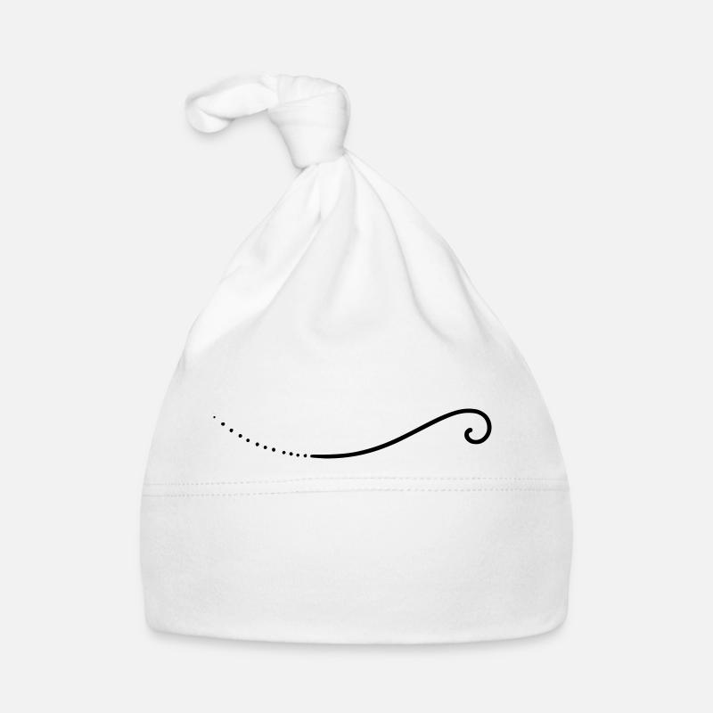 Squiggles Line Organic Baby Cap