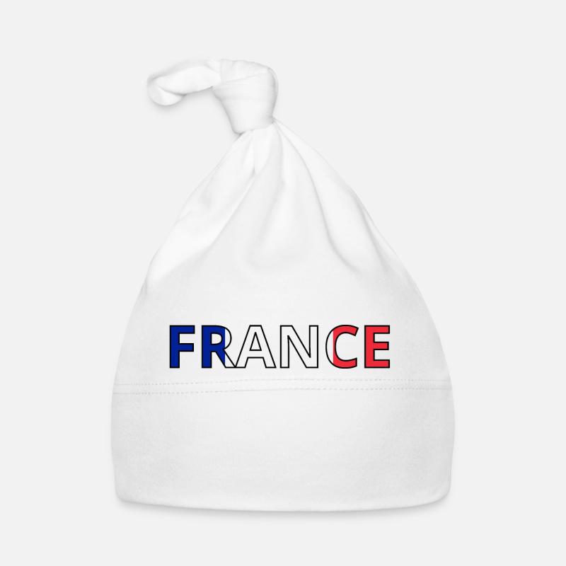 Flagge Frankreichs Baby Bio-Mütze