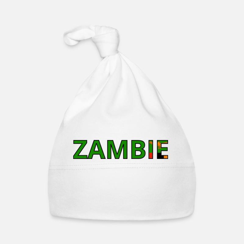 Drapeau Zambie Bonnet bio Bébé