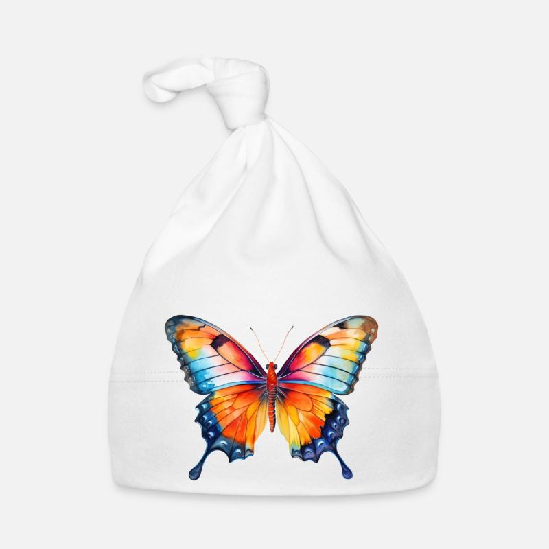Spring Butterfly Organic Baby Cap