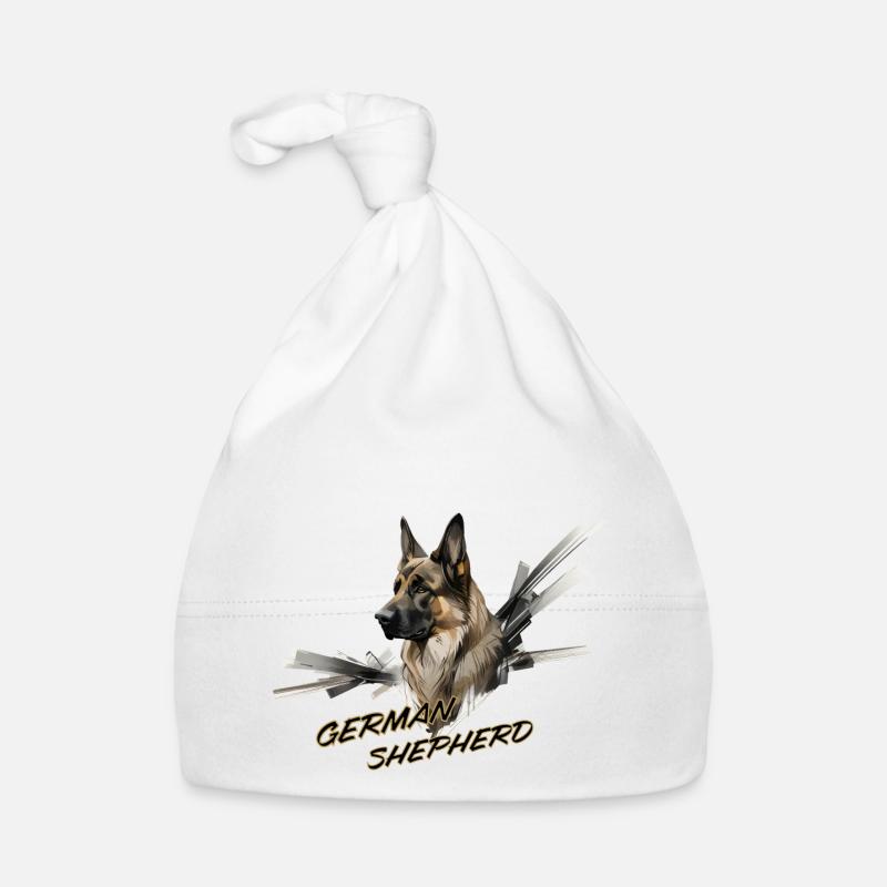 Deutscher Schäferhund, german shepherd Baby Bio-Mütze