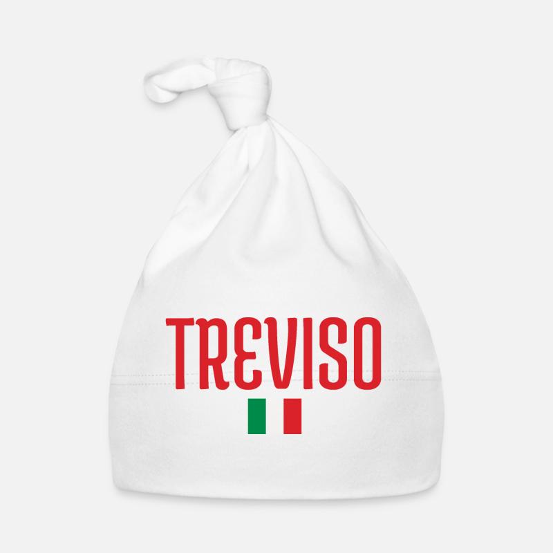 Treviso-Italy Flag Organic Baby Cap