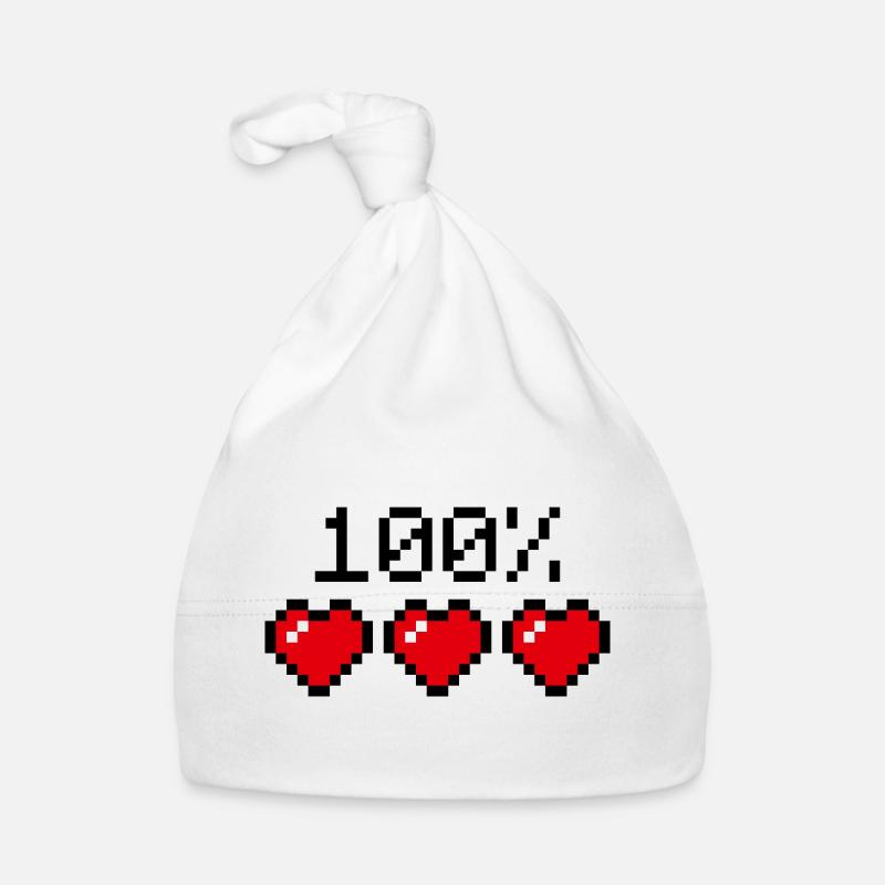 Hundertprozent Statement Partner oder Sportler Baby Bio-Mütze